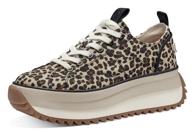 Tamaris Plateausneaker »Milena« Freizeitschuh, Halbschuh, Schnürschuh in veganer Verarbeitung