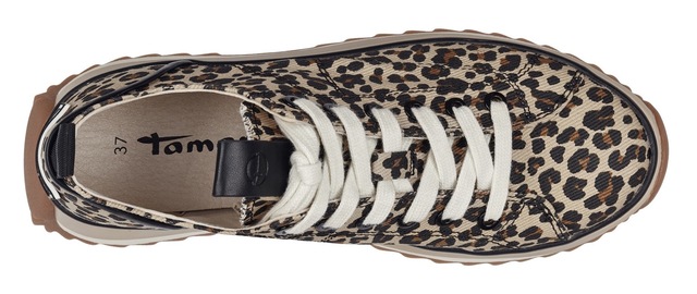 Tamaris Plateausneaker »Milena« Freizeitschuh, Halbschuh, Schnürschuh in veganer Verarbeitung