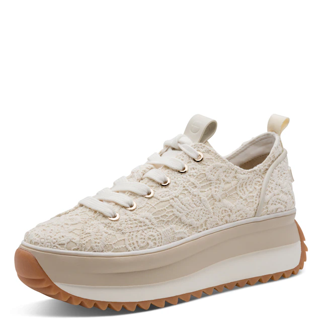 Tamaris Plateausneaker »Milena« Freizeitschuh, Halbschuh, Schnürschuh in veganer Verarbeitung