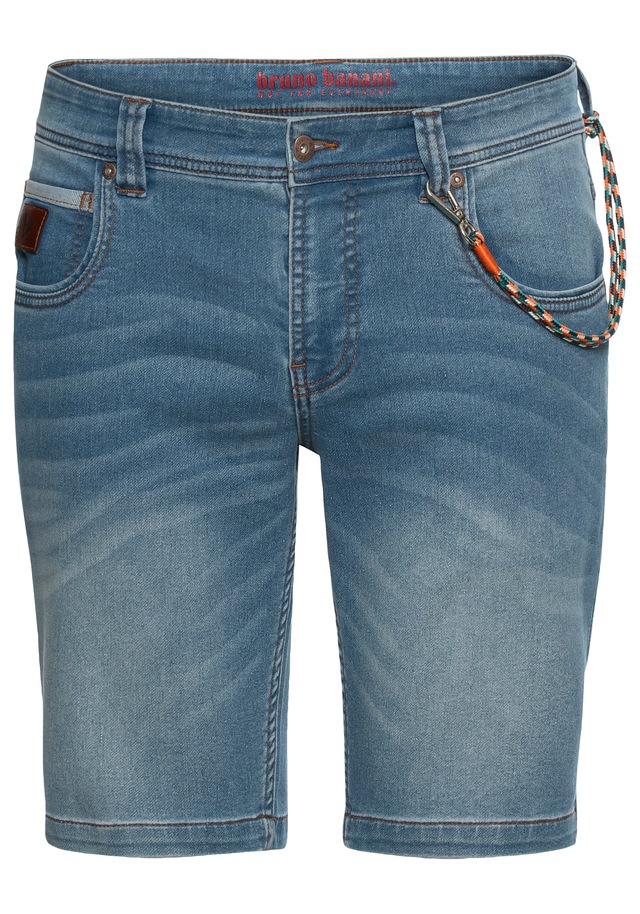 Bruno Banani Jeansshorts Set, mit Band, 2 tlg. bequemer Sitz, gerade Beinform, mit praktischen Taschen