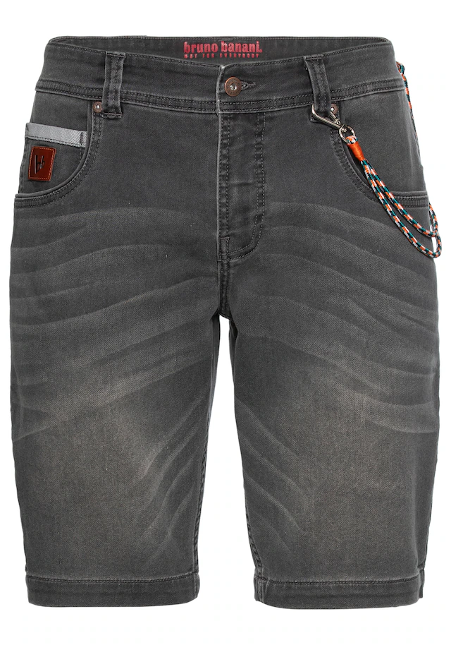 Bruno Banani Jeansshorts Set, mit Band, 2 tlg. bequemer Sitz, gerade Beinform, mit praktischen Taschen