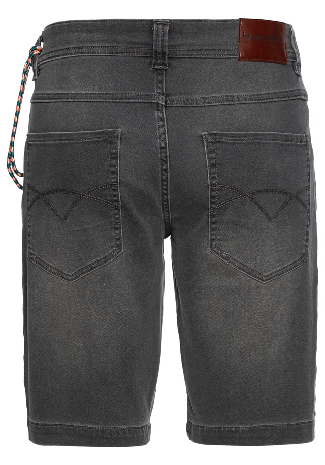 Bruno Banani Jeansshorts Set, mit Band, 2 tlg. bequemer Sitz, gerade Beinform, mit praktischen Taschen