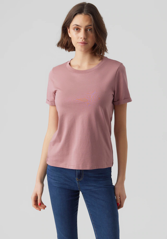 Vero Moda Kurzarmshirt »VMPAULA S/S T-SHIRT NOOS« Baumwolle, regular fit