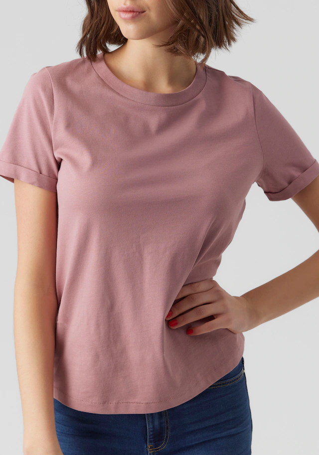 Vero Moda Kurzarmshirt »VMPAULA S/S T-SHIRT NOOS« Baumwolle, regular fit