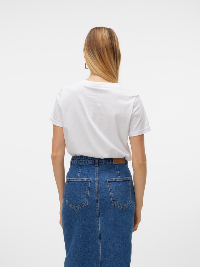 Vero Moda Kurzarmshirt »VMPAULA S/S T-SHIRT NOOS« Baumwolle, regular fit