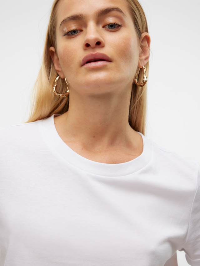 Vero Moda Kurzarmshirt »VMPAULA S/S T-SHIRT NOOS« Baumwolle, regular fit