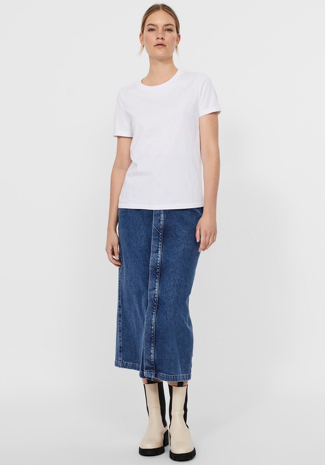 Vero Moda Kurzarmshirt »VMPAULA S/S T-SHIRT NOOS« Baumwolle, regular fit