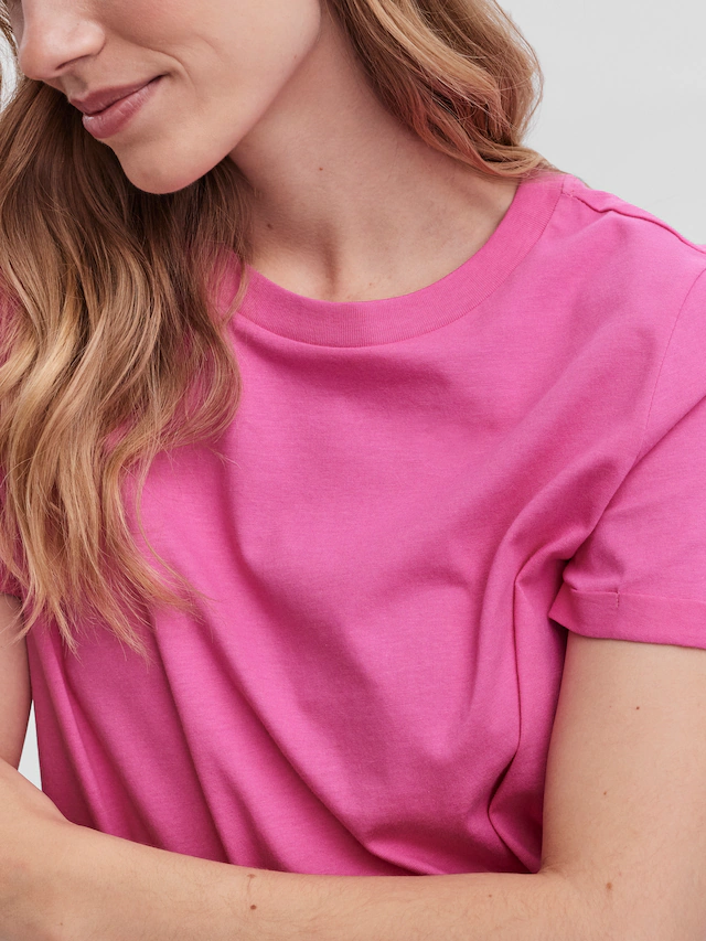 Vero Moda Kurzarmshirt »VMPAULA S/S T-SHIRT NOOS« Baumwolle, regular fit