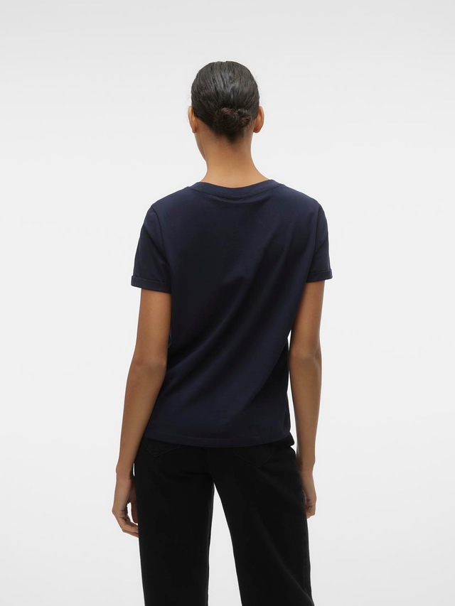 Vero Moda Kurzarmshirt »VMPAULA S/S T-SHIRT NOOS« Baumwolle, regular fit