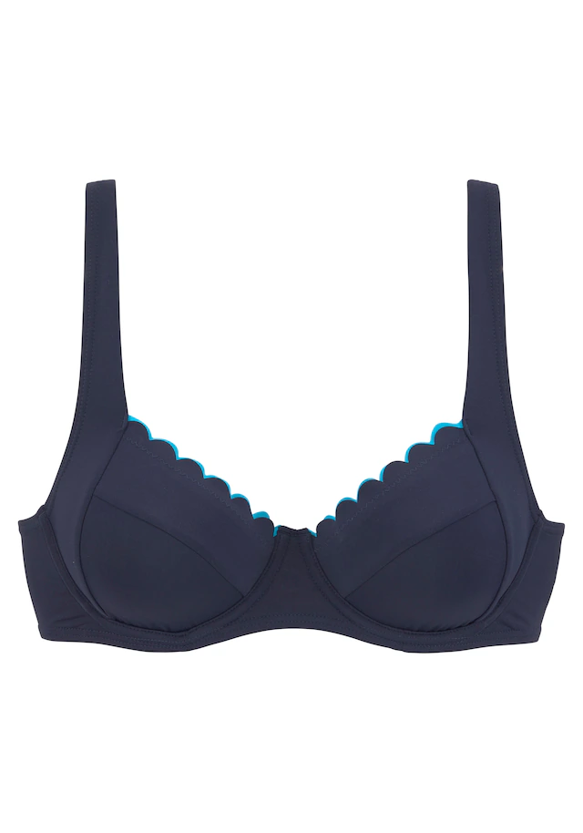 LASCANA Bügel-Bikini-Top »Camilla« mit kontrastfarbenem Detail