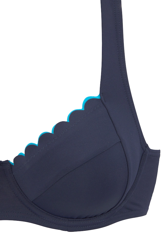 LASCANA Bügel-Bikini-Top »Camilla« mit kontrastfarbenem Detail