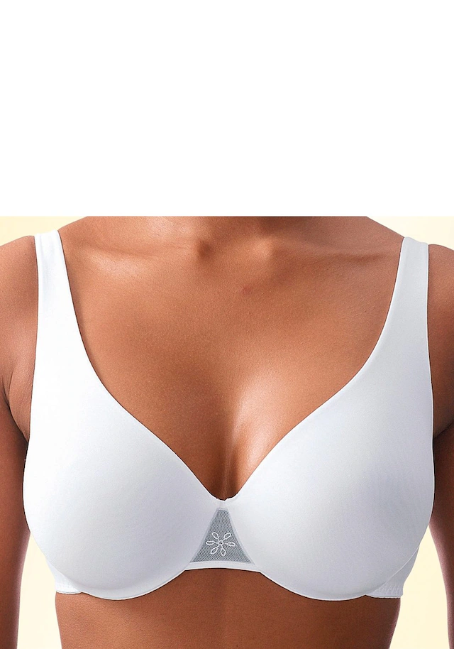 Nuance by Lascana T-Shirt-BH », BH mit Bügel im High-Apex-Design« Packung, mit nahtlosen Cups, große Größen