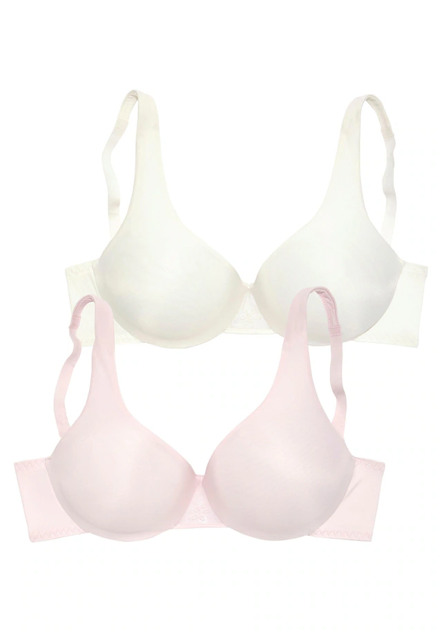 Nuance by Lascana T-Shirt-BH », BH mit Bügel im High-Apex-Design« Packung, mit nahtlosen Cups, große Größen