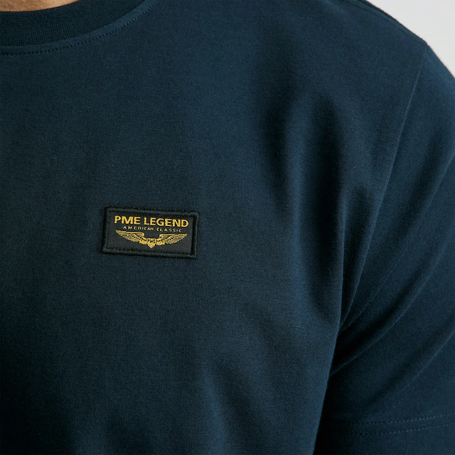PME LEGEND T-Shirt mit Logobadge