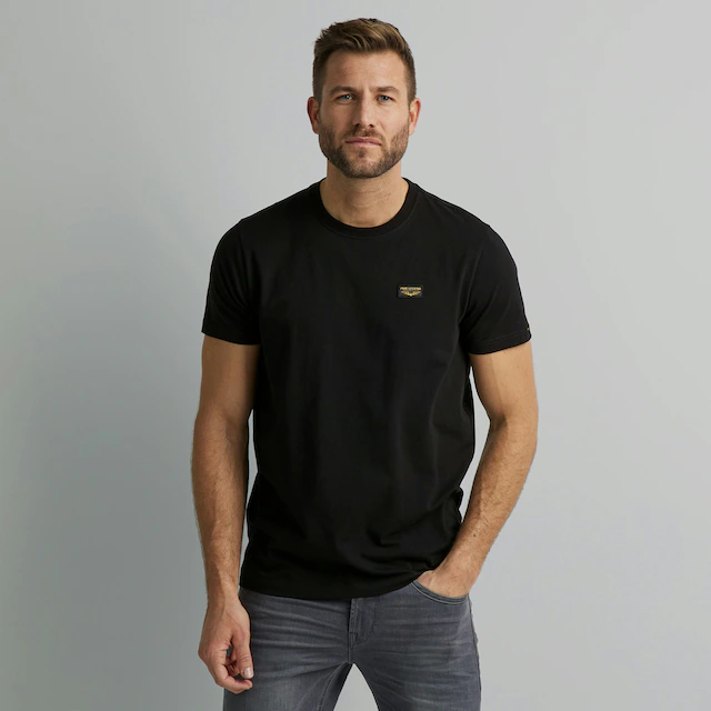 PME LEGEND T-Shirt mit Logobadge