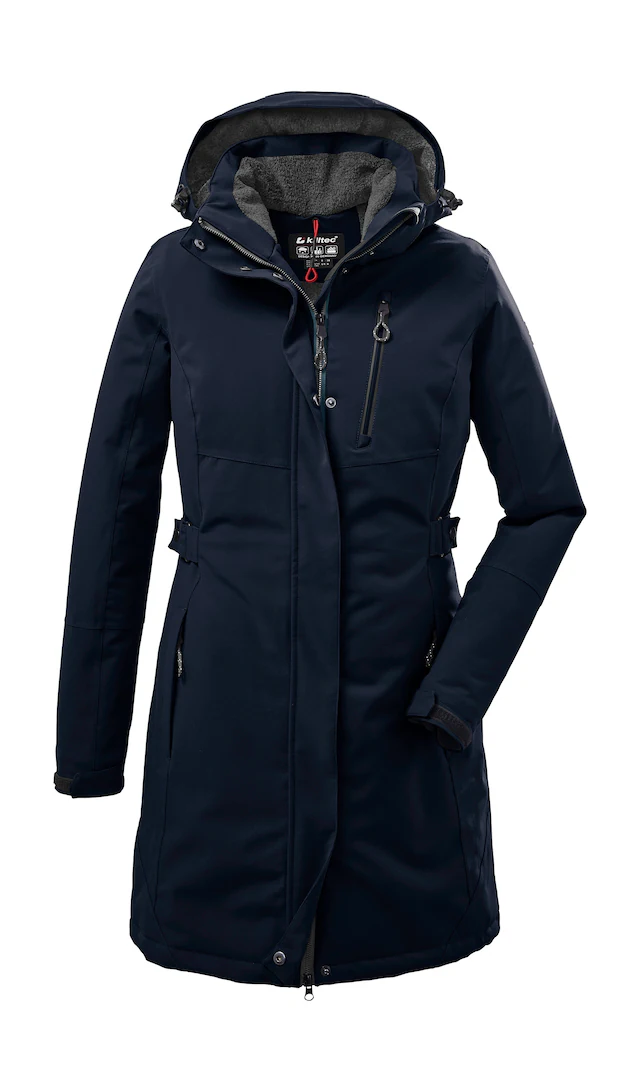 Killtec Parka »KOW 165 WMN PRK« Wasser- und winddichter Parka mit Teddyfleece und abnehmbarer Kapuze