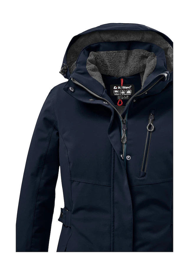 Killtec Parka »KOW 165 WMN PRK« Wasser- und winddichter Parka mit Teddyfleece und abnehmbarer Kapuze