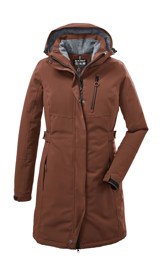 Killtec Parka »KOW 165 WMN PRK« Wasser- und winddichter Parka mit Teddyfleece und abnehmbarer Kapuze