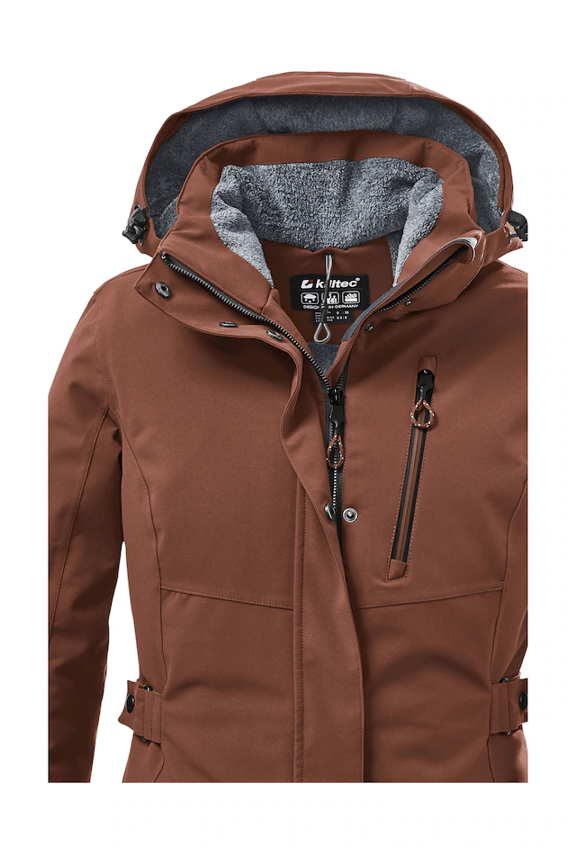 Killtec Parka »KOW 165 WMN PRK« Wasser- und winddichter Parka mit Teddyfleece und abnehmbarer Kapuze