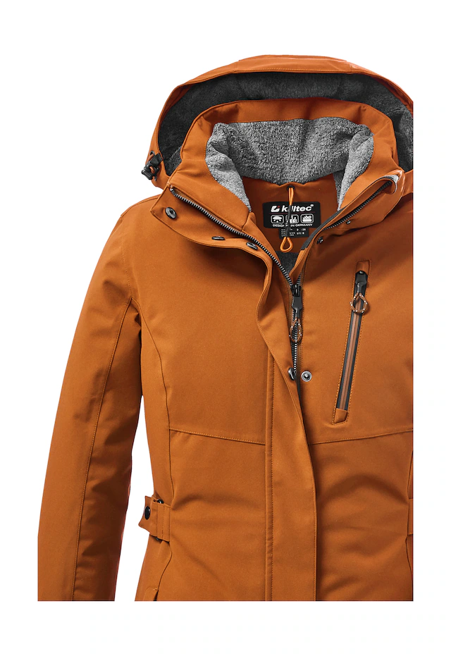 Killtec Parka »KOW 165 WMN PRK« Wasser- und winddichter Parka mit Teddyfleece und abnehmbarer Kapuze