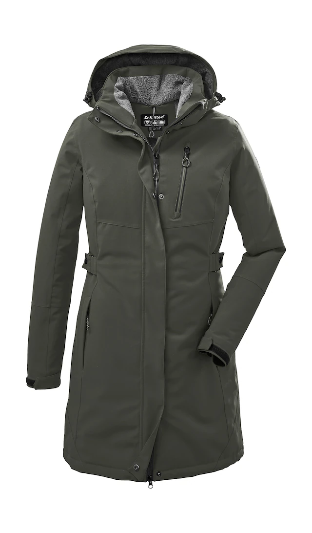 Killtec Parka »KOW 165 WMN PRK« Wasser- und winddichter Parka mit Teddyfleece und abnehmbarer Kapuze