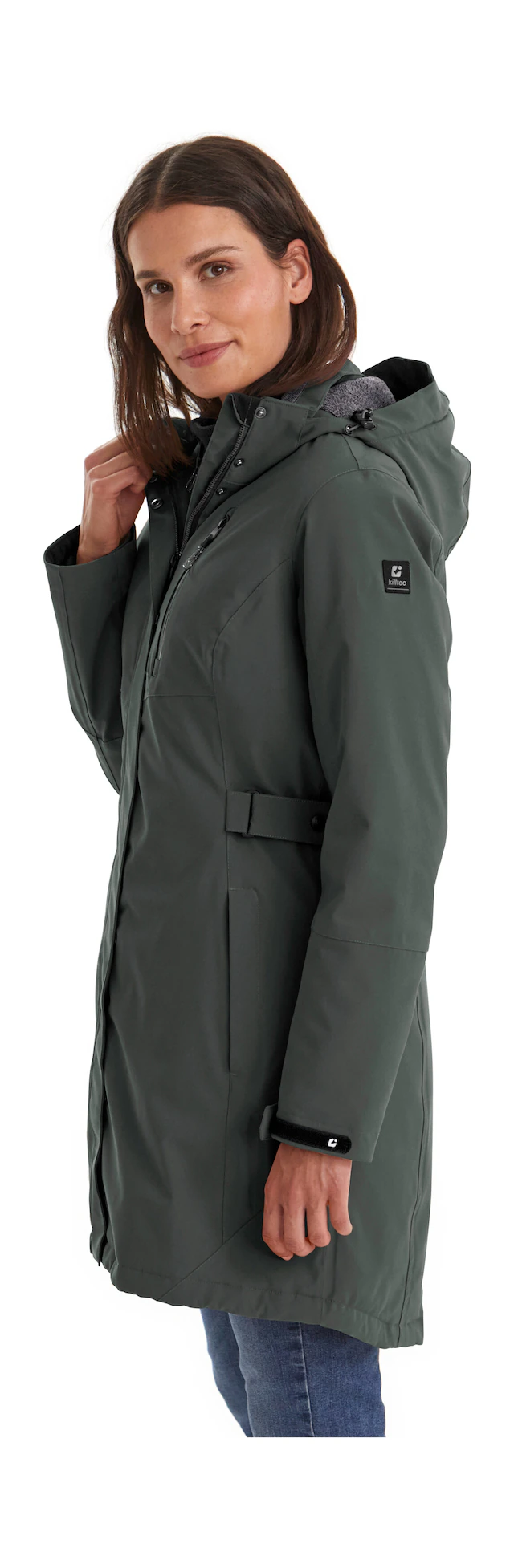 Killtec Parka »KOW 165 WMN PRK« Wasser- und winddichter Parka mit Teddyfleece und abnehmbarer Kapuze