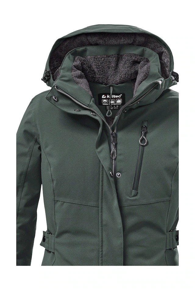 Killtec Parka »KOW 165 WMN PRK« Wasser- und winddichter Parka mit Teddyfleece und abnehmbarer Kapuze