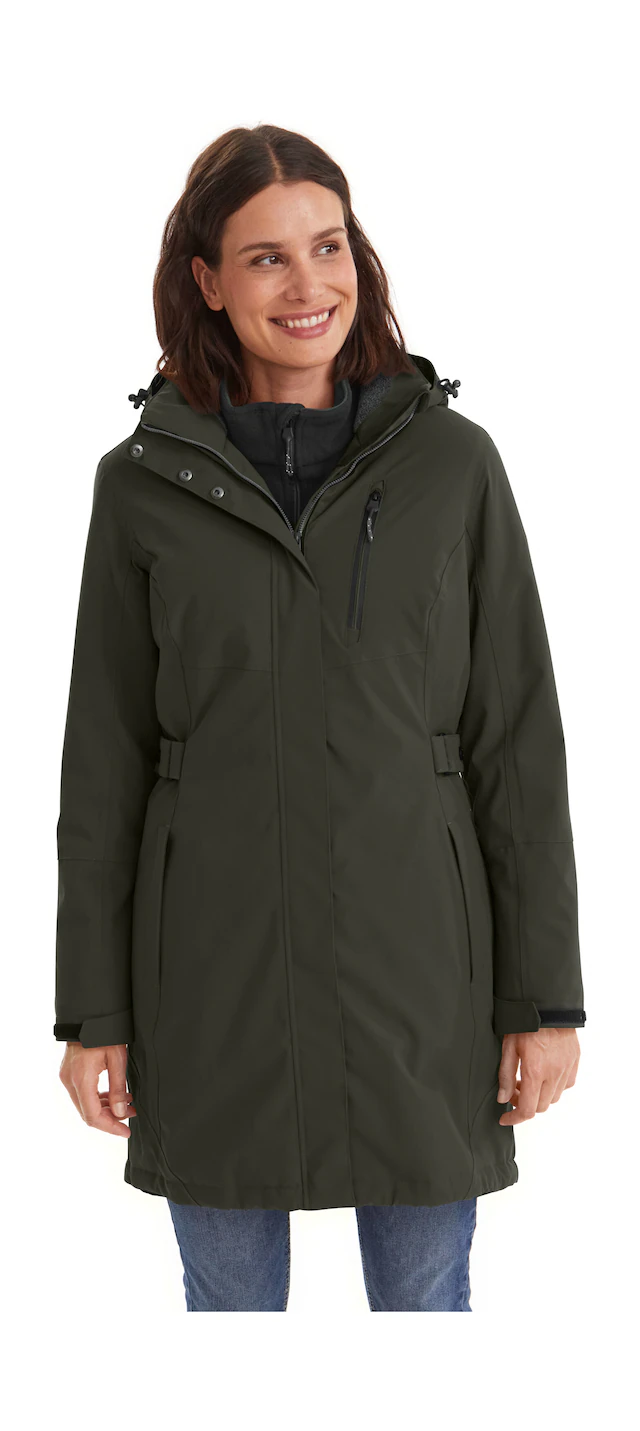 Killtec Parka »KOW 165 WMN PRK« Wasser- und winddichter Parka mit Teddyfleece und abnehmbarer Kapuze