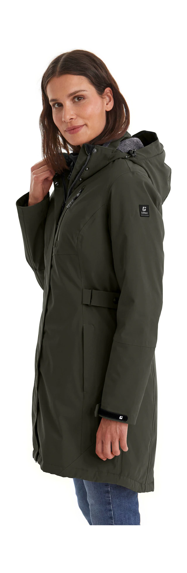 Killtec Parka »KOW 165 WMN PRK« Wasser- und winddichter Parka mit Teddyfleece und abnehmbarer Kapuze