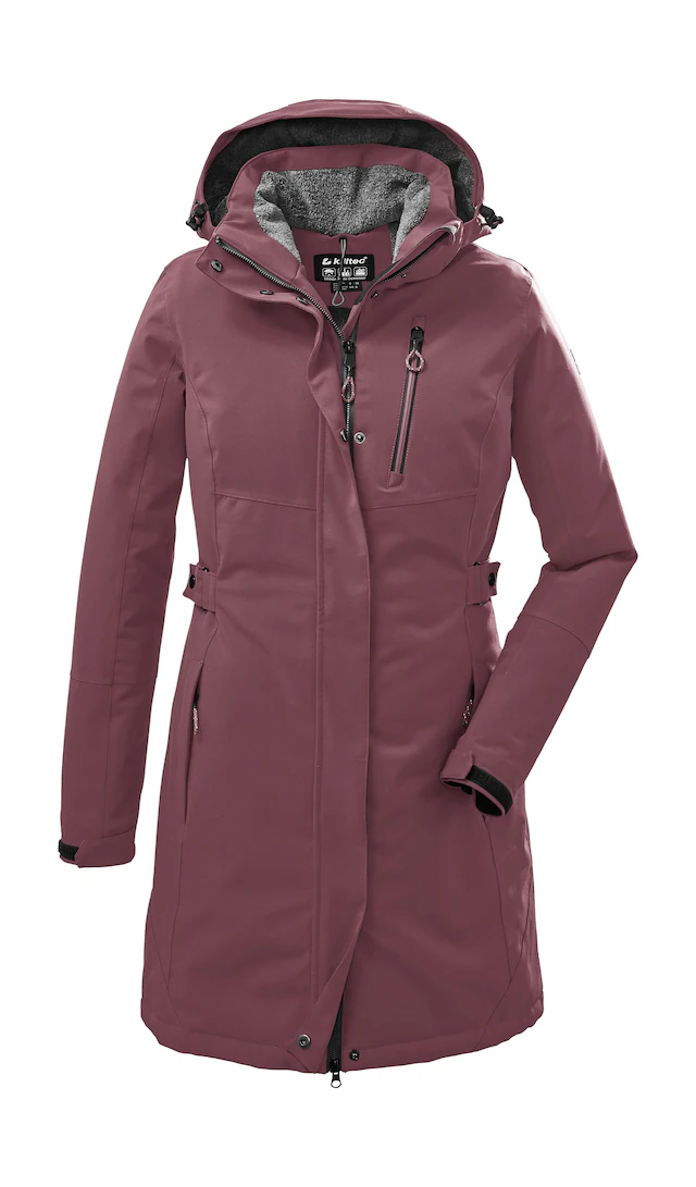 Killtec Parka »KOW 165 WMN PRK« Wasser- und winddichter Parka mit Teddyfleece und abnehmbarer Kapuze