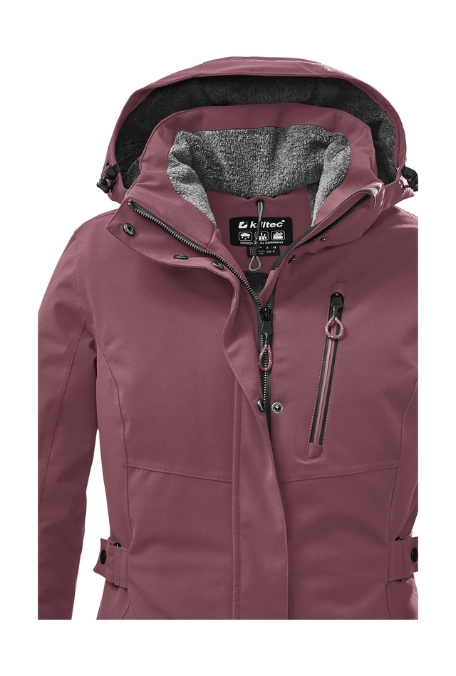 Killtec Parka »KOW 165 WMN PRK« Wasser- und winddichter Parka mit Teddyfleece und abnehmbarer Kapuze
