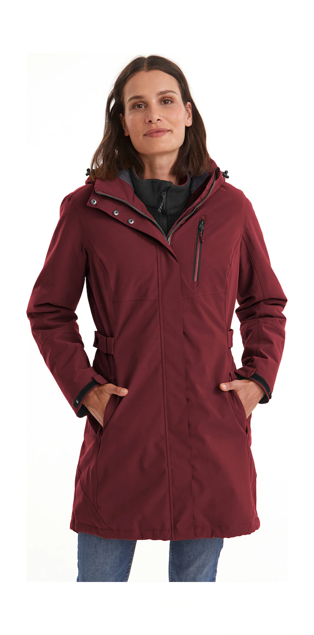 Killtec Parka »KOW 165 WMN PRK« Wasser- und winddichter Parka mit Teddyfleece und abnehmbarer Kapuze