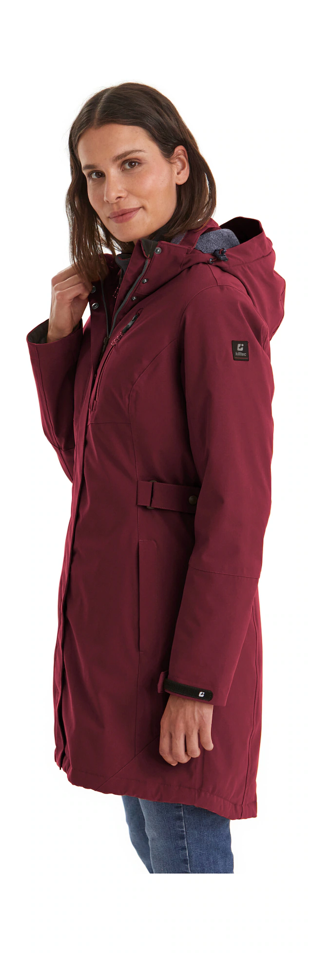 Killtec Parka »KOW 165 WMN PRK« Wasser- und winddichter Parka mit Teddyfleece und abnehmbarer Kapuze
