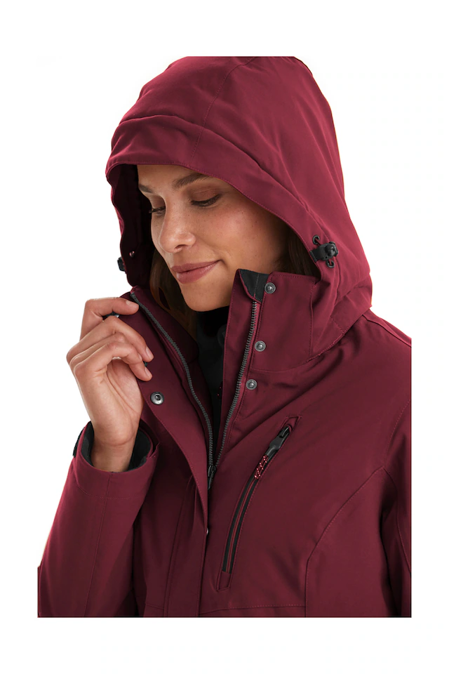 Killtec Parka »KOW 165 WMN PRK« Wasser- und winddichter Parka mit Teddyfleece und abnehmbarer Kapuze