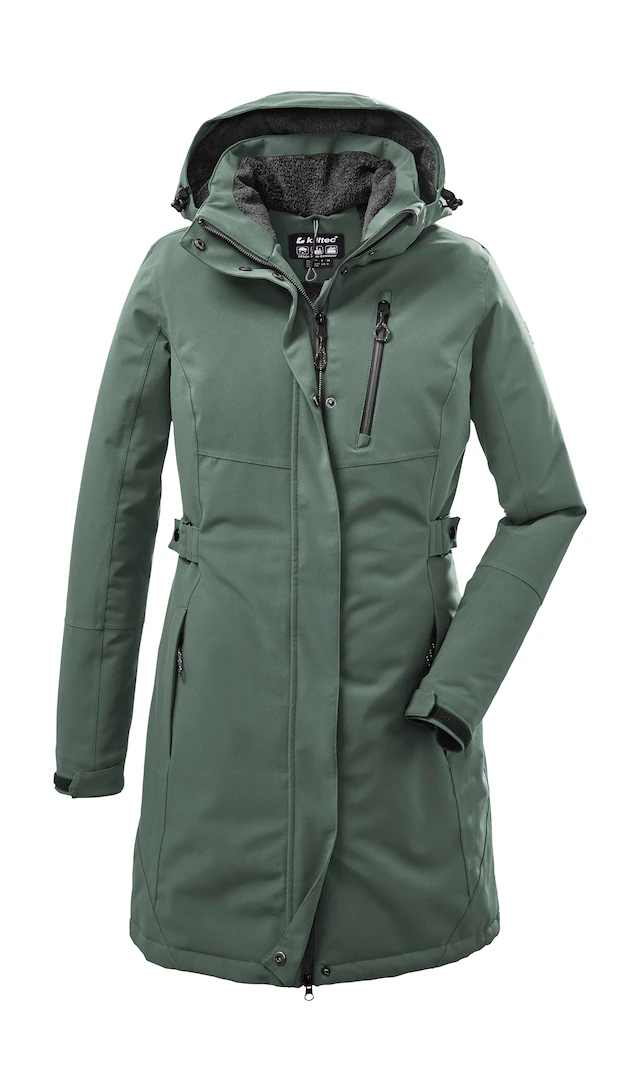 Killtec Parka »KOW 165 WMN PRK« Wasser- und winddichter Parka mit Teddyfleece und abnehmbarer Kapuze