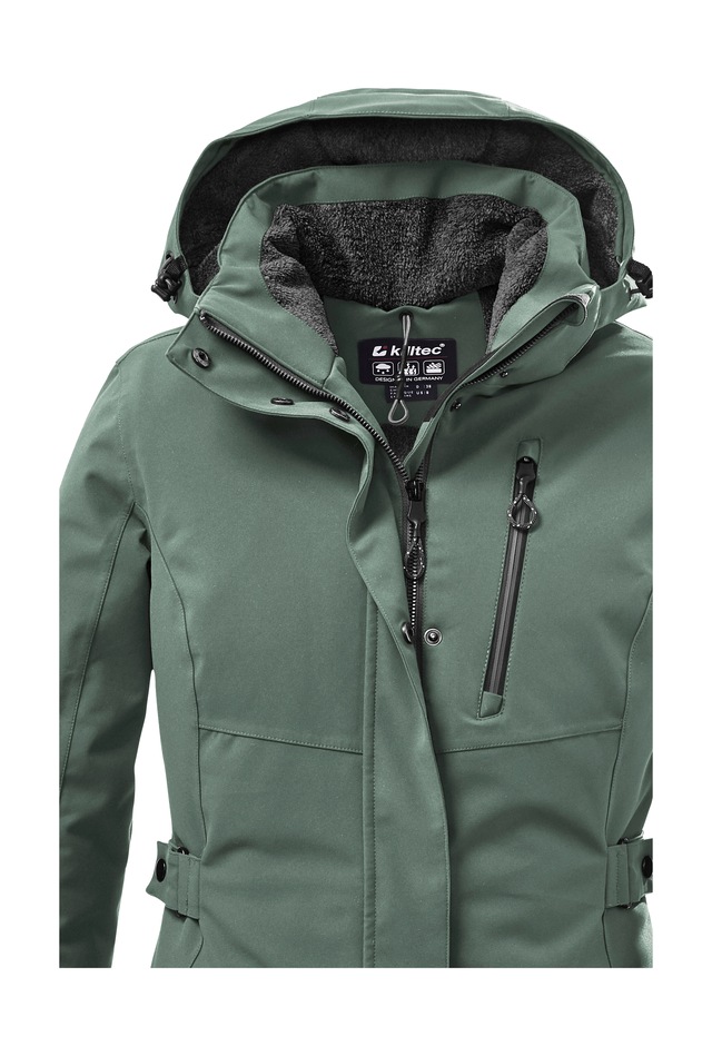 Killtec Parka »KOW 165 WMN PRK« Wasser- und winddichter Parka mit Teddyfleece und abnehmbarer Kapuze