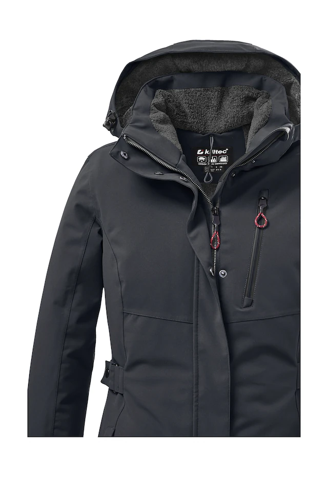Killtec Parka »KOW 165 WMN PRK« Wasser- und winddichter Parka mit Teddyfleece und abnehmbarer Kapuze