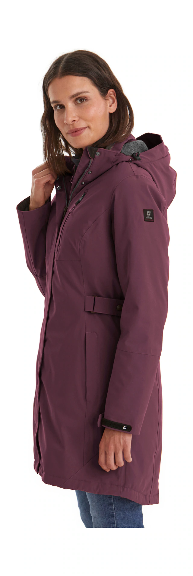 Killtec Parka »KOW 165 WMN PRK« Wasser- und winddichter Parka mit Teddyfleece und abnehmbarer Kapuze
