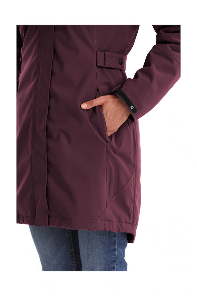 Killtec Parka »KOW 165 WMN PRK« Wasser- und winddichter Parka mit Teddyfleece und abnehmbarer Kapuze