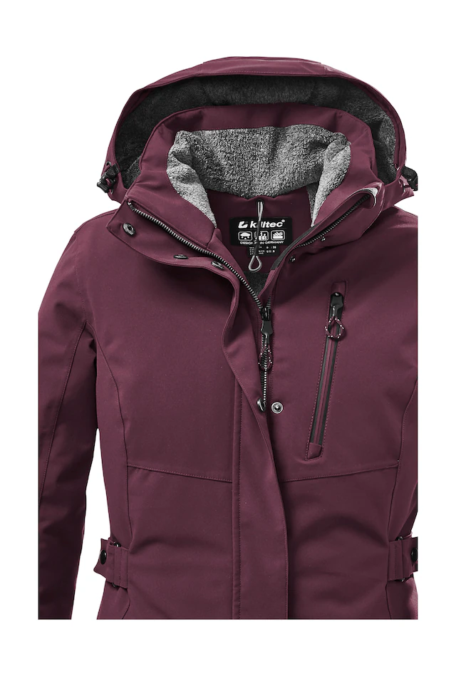 Killtec Parka »KOW 165 WMN PRK« Wasser- und winddichter Parka mit Teddyfleece und abnehmbarer Kapuze
