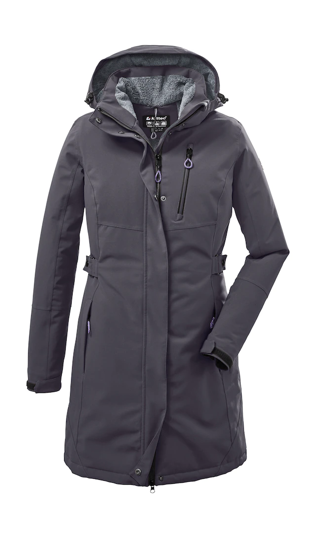 Killtec Parka »KOW 165 WMN PRK« Wasser- und winddichter Parka mit Teddyfleece und abnehmbarer Kapuze