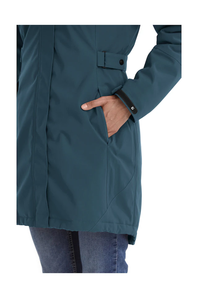 Killtec Parka »KOW 165 WMN PRK« Wasser- und winddichter Parka mit Teddyfleece und abnehmbarer Kapuze