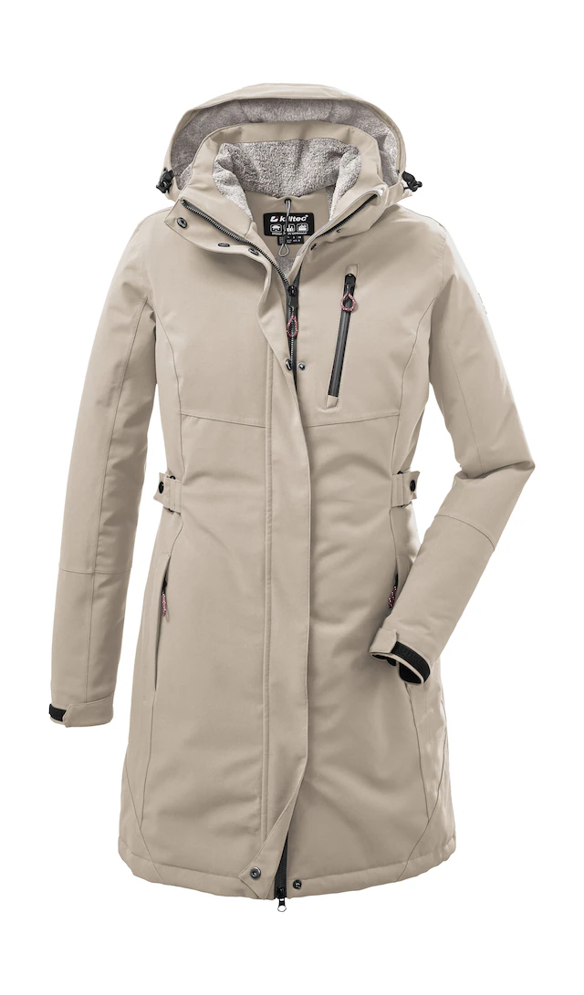 Killtec Parka »KOW 165 WMN PRK« Wasser- und winddichter Parka mit Teddyfleece und abnehmbarer Kapuze