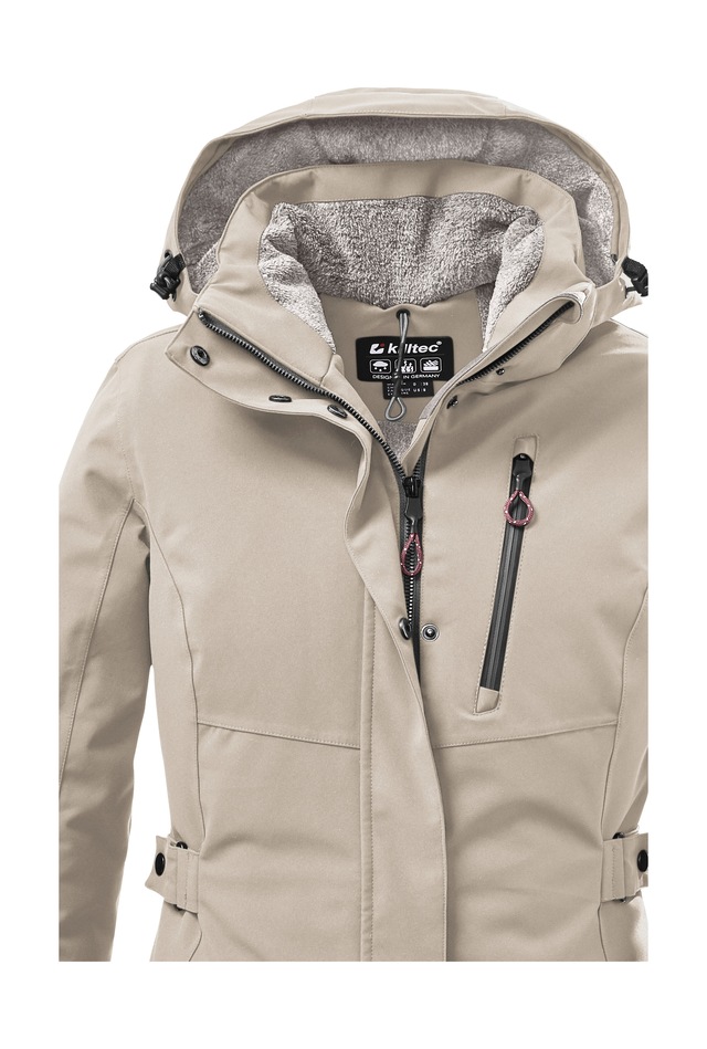 Killtec Parka »KOW 165 WMN PRK« Wasser- und winddichter Parka mit Teddyfleece und abnehmbarer Kapuze