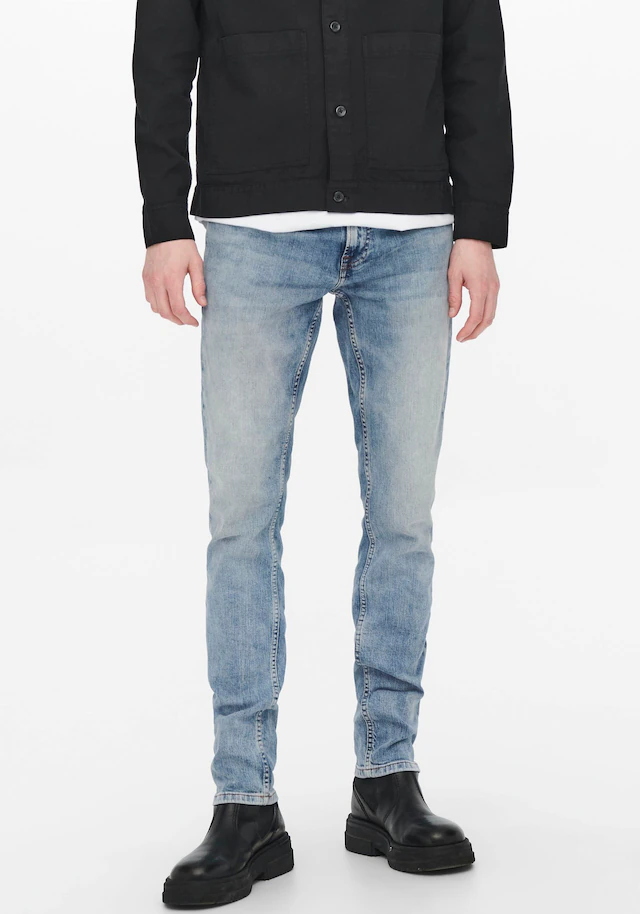 ONLY & SONS Slim-fit-Jeans »LOOM LIFE« mit niedriger Taille, sehr elastischer Denim