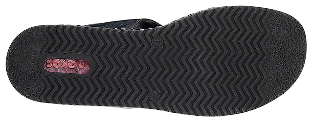 Rieker Pantolette Keilabsatz, Sommerschuh, Schlappen mit Riemchen in Flechtoptik