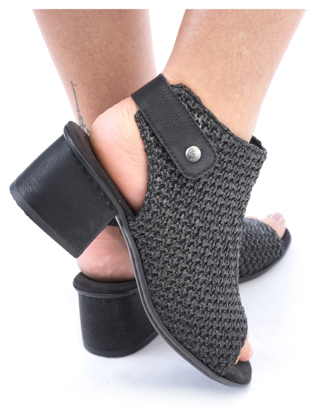 Rieker Sandalette , Sommerschuh, Sandalette, Blockabsatz, in modischer Flecht-Optik