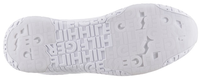Tommy Hilfiger Sneaker »CORPORATE KNIT RIB RUNNER« , Freizeitschuh, Halbschuh, Schnürschuh mit seitlicher Logoflagge