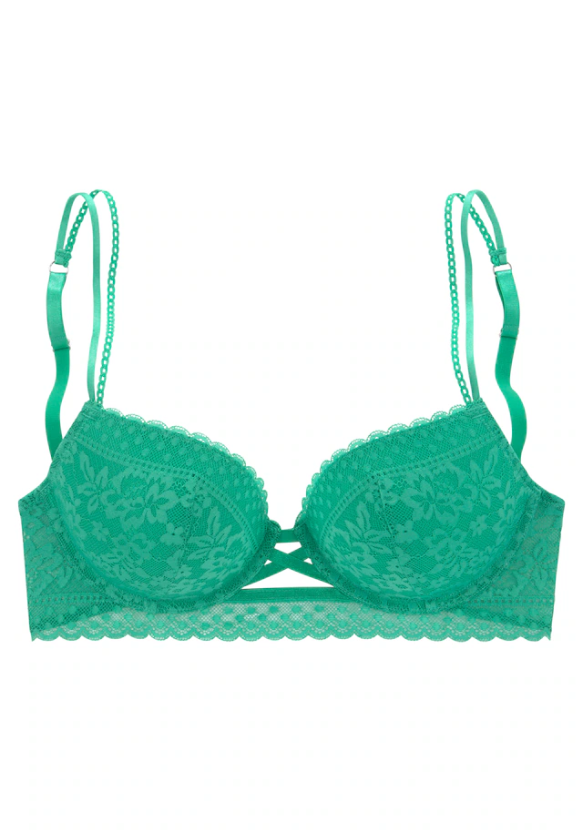 Vivance by Lascana Push-up-BH »Viola« mit Spitze aus anteilig recyceltem Polyamid, sexy Dessous