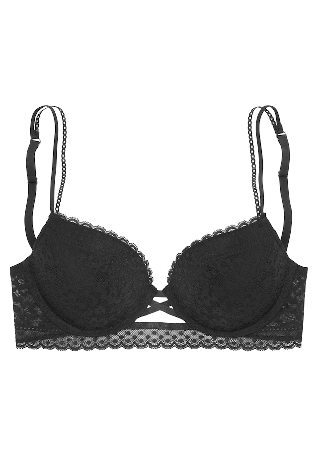 Vivance by Lascana Push-up-BH »Viola« mit Spitze aus anteilig recyceltem Polyamid, sexy Dessous